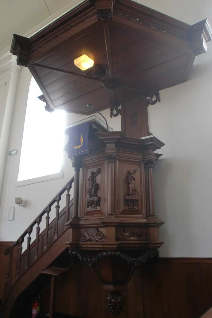 Preekstoel in Stefanuskerk, Finsterwolde