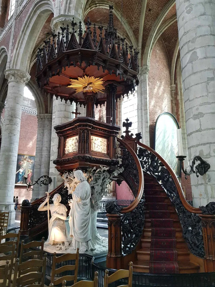 Preekstoel in Sint-Michielskerk, Gent