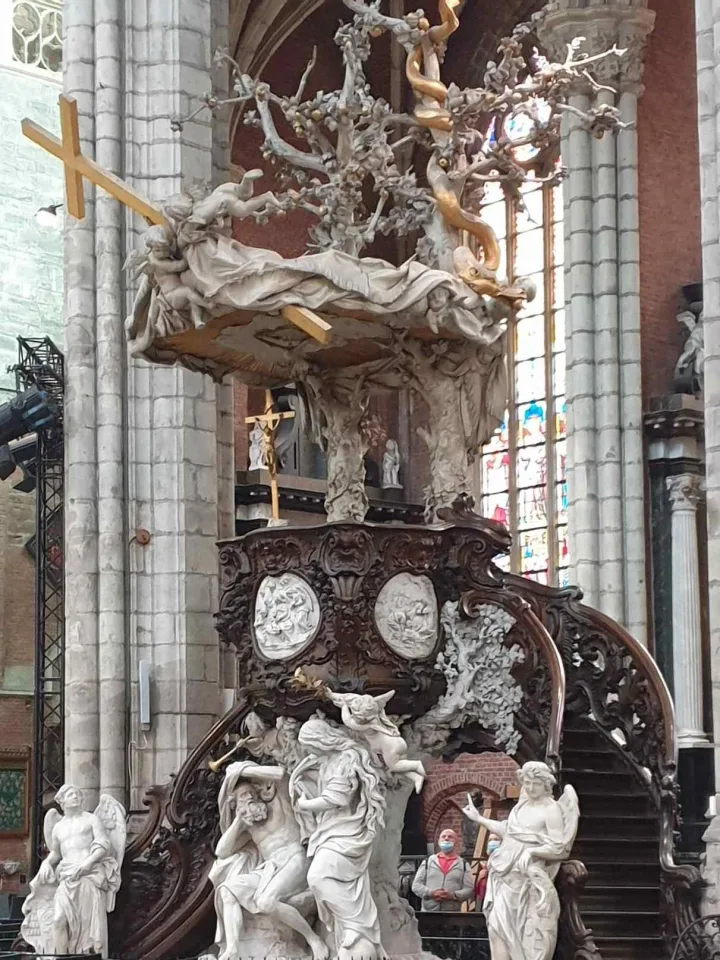 Preekstoel in Sint-Baafskathedraal, Gent
