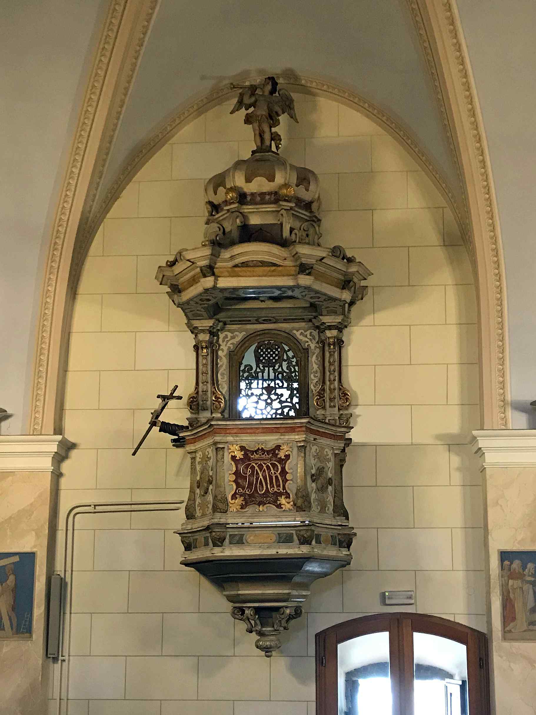 Pulpit at Majka Bozja Trsatska, Rijeka
