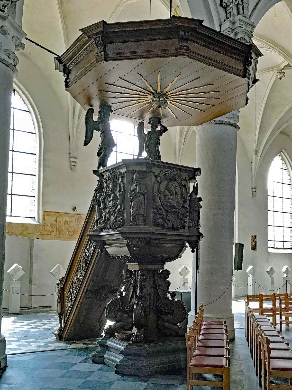 Pulpit at Sint Jan de Doperkerk, Leuven