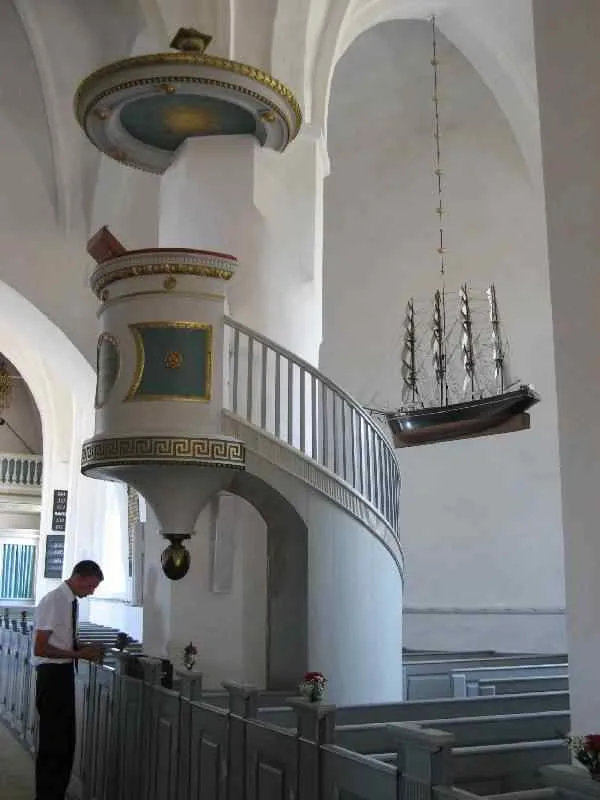 Preekstoel in Horne Kirke, Horne